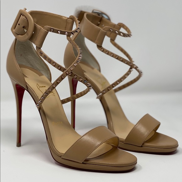 Christian Louboutin Choca Lux 120mm nude heels